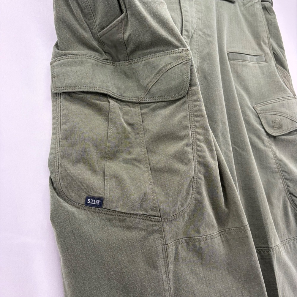 5.11 Tactical Mens Green Ripstop Cargo Pants 36x30 TDU Combat Utility - Picture 10 of 12